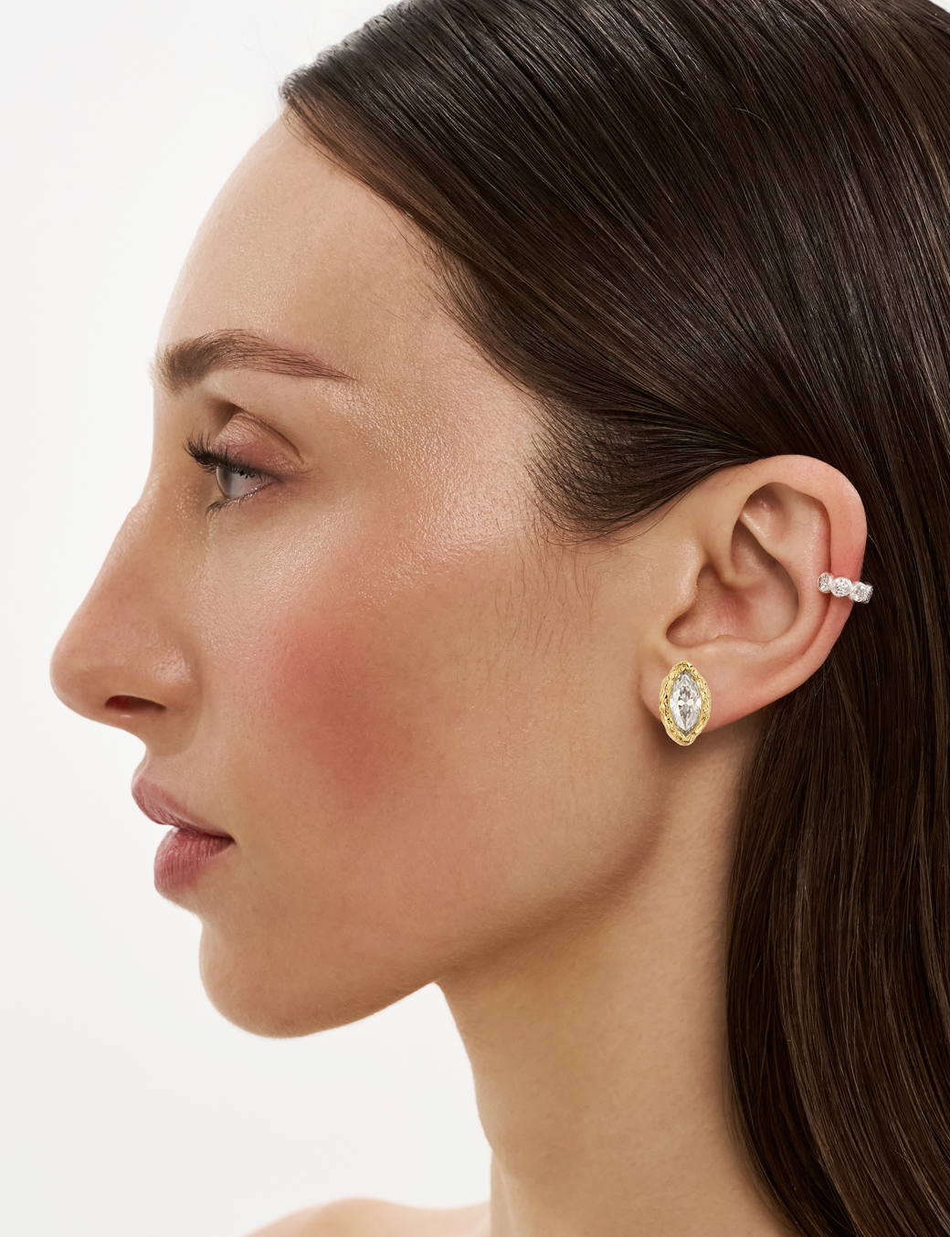 Brinco Bezel Marquise